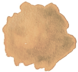 Tache d'aquarelle bleue