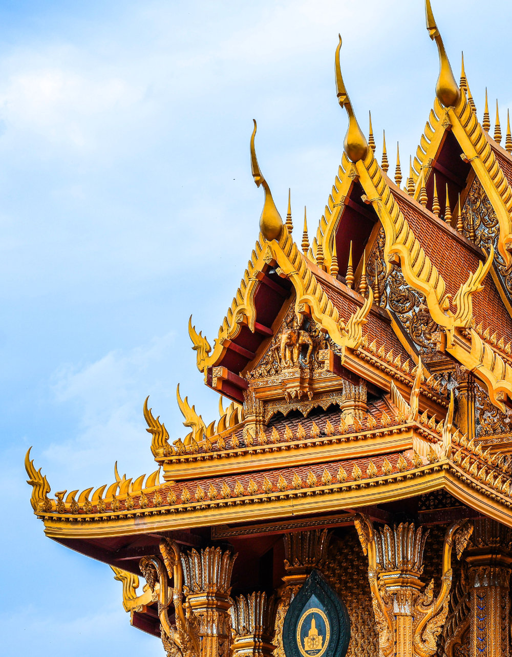 Détail d'un temple en Thaïlande.